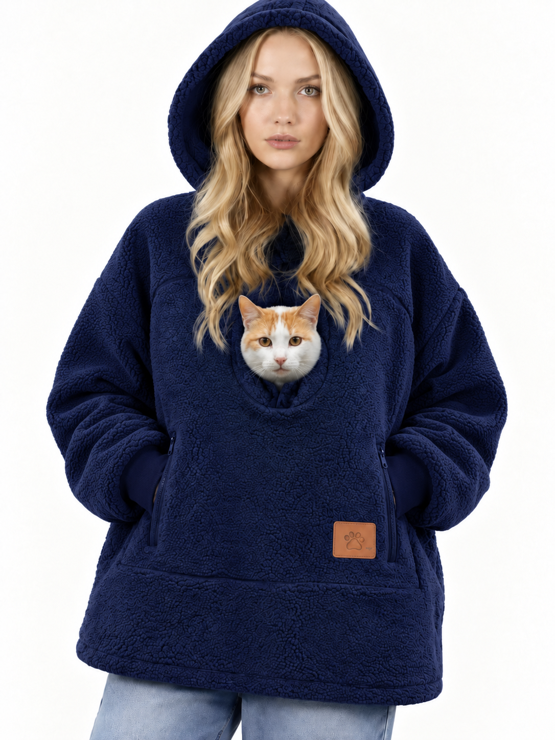 PawPouch Hoodie - Navy