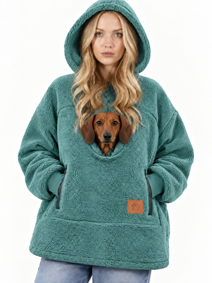 PawPouch Hoodie - Cyan