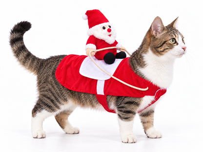SantaPaws™ - Santa Claus Riding Dog Costume