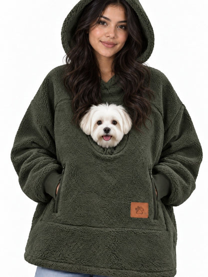 PawPouch™ - Sherpa Pet Pouch Hoodie