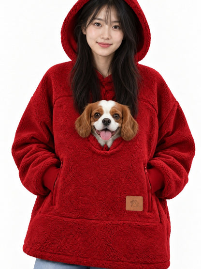 PawPouch™ - Sherpa Pet Pouch Hoodie